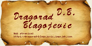 Dragorad Blagojević vizit kartica